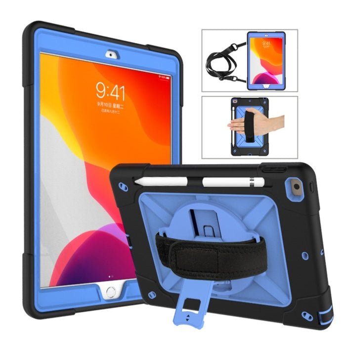 Estuche combinado de silicona + PC de color en contraste con soporte, For iPad 9.7, For iPad 10.2