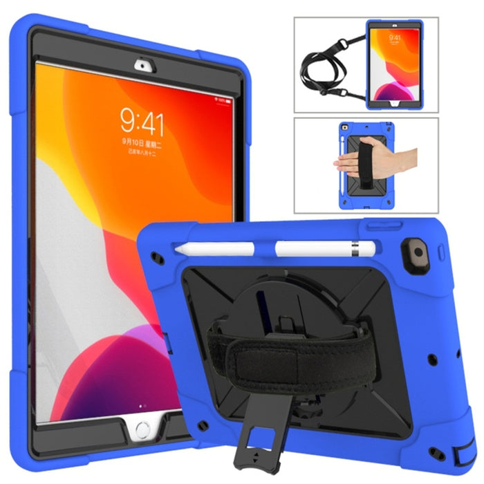 Estuche combinado de silicona + PC de color en contraste con soporte, For iPad 9.7, For iPad 10.2