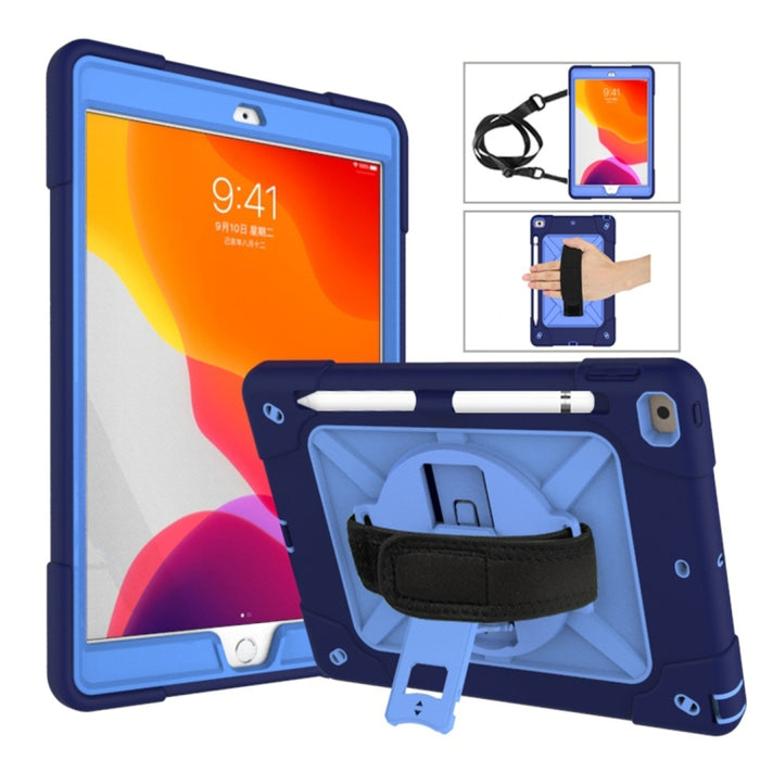 Estuche combinado de silicona + PC de color en contraste con soporte, For iPad 9.7, For iPad 10.2