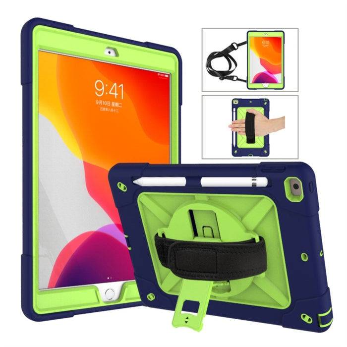 Estuche combinado de silicona + PC de color en contraste con soporte, For iPad 9.7, For iPad 10.2