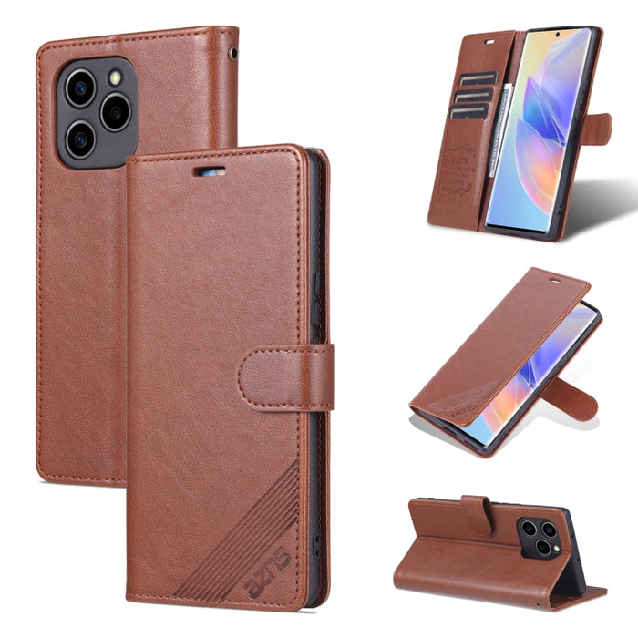 AZNS Estuche para teléfono de cuero con textura de piel de oveja, For Honor 60 SE, For Xiaomi Redmi K50 / K50 Pro