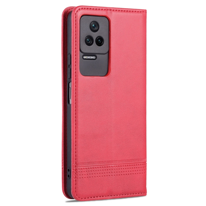 Estuche para teléfono de cuero con textura de becerro magnético AZNS, For Xiaomi Redmi K40S, For Xiaomi Redmi K50 / K50 Pro, For Samsung Galaxy A23 5G