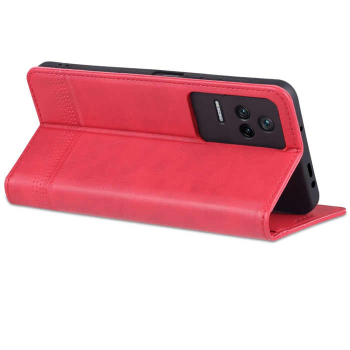 Estuche para teléfono de cuero con textura de becerro magnético AZNS, For Xiaomi Redmi K40S, For Xiaomi Redmi K50 / K50 Pro, For Samsung Galaxy A23 5G