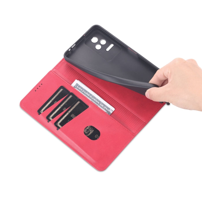 Estuche para teléfono de cuero con textura de becerro magnético AZNS, For Xiaomi Redmi K40S, For Xiaomi Redmi K50 / K50 Pro, For Samsung Galaxy A23 5G