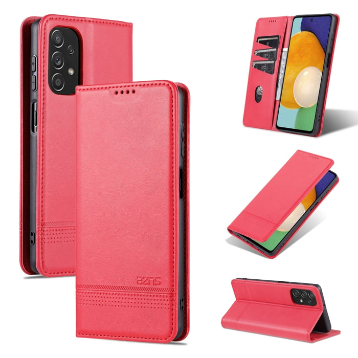 Estuche para teléfono de cuero con textura de becerro magnético AZNS, For Xiaomi Redmi K40S, For Xiaomi Redmi K50 / K50 Pro, For Samsung Galaxy A23 5G