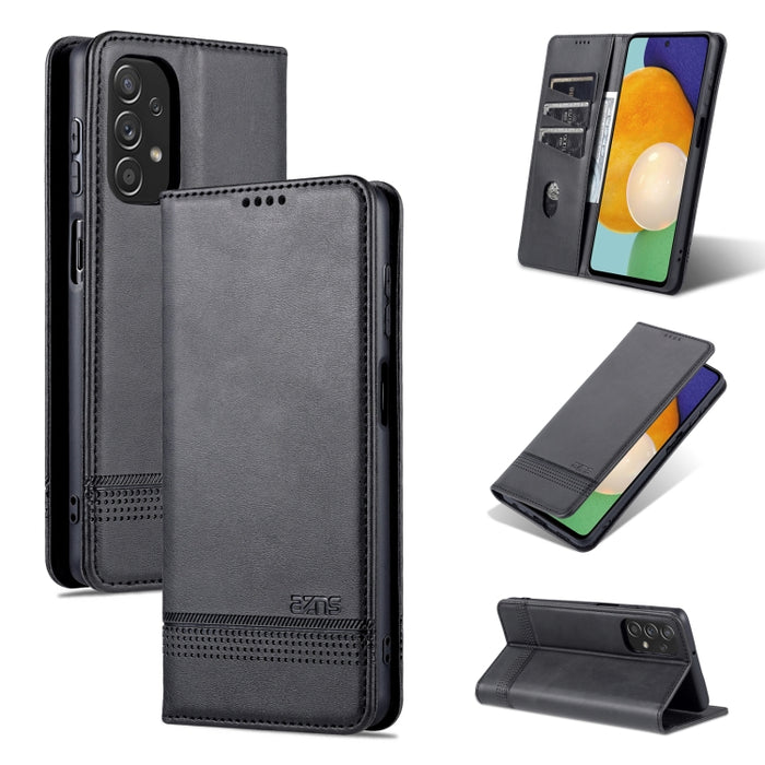 Estuche para teléfono de cuero con textura de becerro magnético AZNS, For Xiaomi Redmi K40S, For Xiaomi Redmi K50 / K50 Pro, For Samsung Galaxy A23 5G