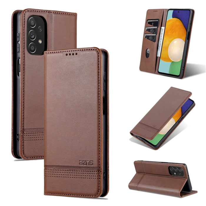 Estuche para teléfono de cuero con textura de becerro magnético AZNS, For Xiaomi Redmi K40S, For Xiaomi Redmi K50 / K50 Pro, For Samsung Galaxy A23 5G