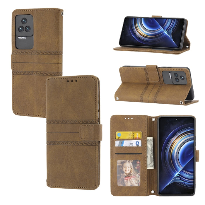 Estuche de cuero para teléfono con tapa horizontal con hebilla magnética a rayas en relieve, For Fujitsu Arrows F-52B, For OPPO A96 5G, For OPPO Reno7 5G, For OPPO Reno7 SE 5G, For OPPO Find X5, For OPPO Find X5 Pro, For OPPO Realme 9 Pro+             ...