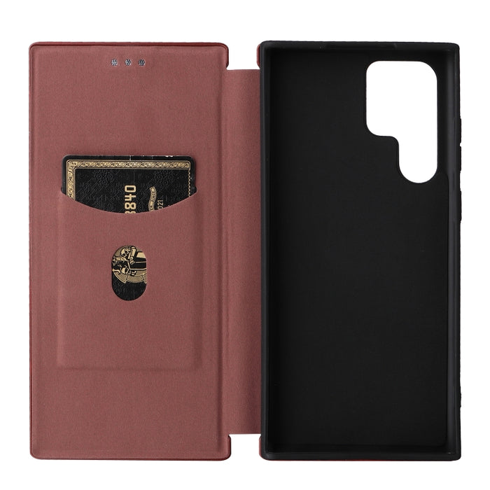 Caja de teléfono de cuero con tapa horizontal magnética con textura de fibra de carbono, For Samsung Galaxy S22 Ultra 5G, For OnePlus Nord CE 2 5G, For Xiaomi Poco X4 Pro 5G, For Motorola Moto G22, For TCL 30 5G / 30+