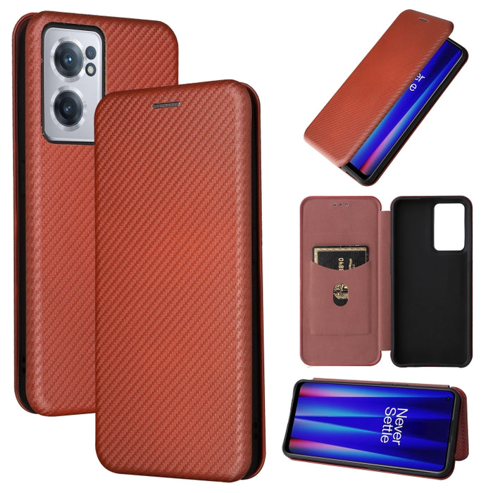 Caja de teléfono de cuero con tapa horizontal magnética con textura de fibra de carbono, For Samsung Galaxy S22 Ultra 5G, For OnePlus Nord CE 2 5G, For Xiaomi Poco X4 Pro 5G, For Motorola Moto G22, For TCL 30 5G / 30+