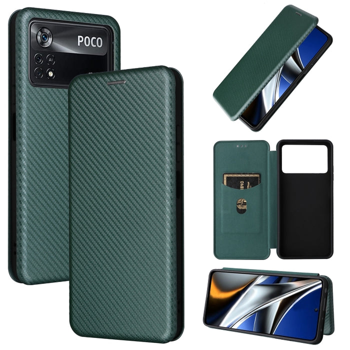 Caja de teléfono de cuero con tapa horizontal magnética con textura de fibra de carbono, For Samsung Galaxy S22 Ultra 5G, For OnePlus Nord CE 2 5G, For Xiaomi Poco X4 Pro 5G, For Motorola Moto G22, For TCL 30 5G / 30+