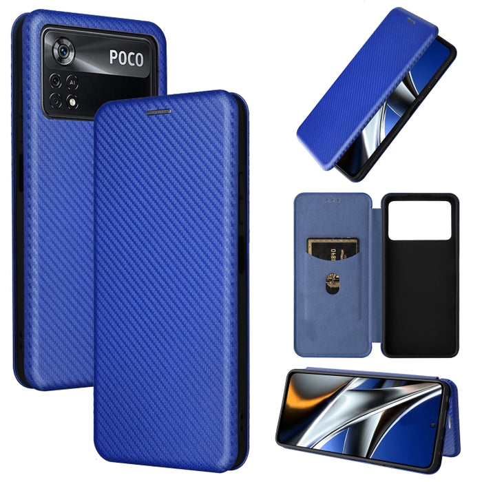 Caja de teléfono de cuero con tapa horizontal magnética con textura de fibra de carbono, For Samsung Galaxy S22 Ultra 5G, For OnePlus Nord CE 2 5G, For Xiaomi Poco X4 Pro 5G, For Motorola Moto G22, For TCL 30 5G / 30+