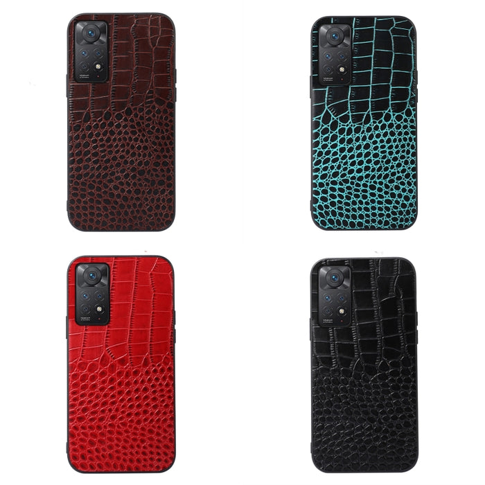 Estuche de cuero de piel de vaca con capa superior de cocodrilo, For Xiaomi Redmi Note 11 Pro Global, For Samsung Galaxy A23 4G, For Samsung Galaxy A33 5G, For Samsung Galaxy A53 5G, For Samsung Galaxy A73 5G