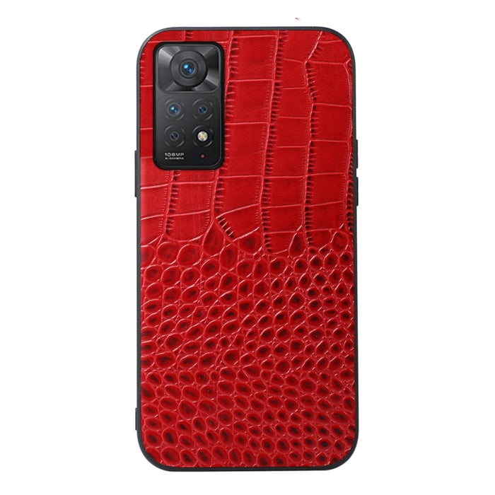 Estuche de cuero de piel de vaca con capa superior de cocodrilo, For Xiaomi Redmi Note 11 Pro Global, For Samsung Galaxy A23 4G, For Samsung Galaxy A33 5G, For Samsung Galaxy A53 5G, For Samsung Galaxy A73 5G