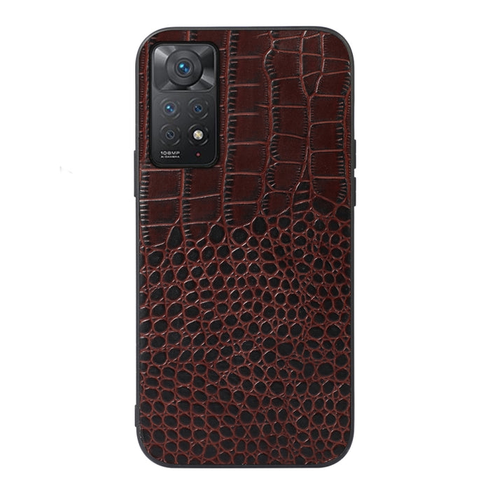 Estuche de cuero de piel de vaca con capa superior de cocodrilo, For Xiaomi Redmi Note 11 Pro Global, For Samsung Galaxy A23 4G, For Samsung Galaxy A33 5G, For Samsung Galaxy A53 5G, For Samsung Galaxy A73 5G