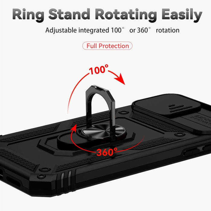 Estuche para teléfono con soporte deslizante Camshield, For iPhone XR, For iPhone XS / X, For iPhone XS Max, For iPhone 12 mini, For iPhone SE 2022 / SE 2020 / 8 / 7 / 6, For iPhone 8 Plus / 7 Plus / 6 Plus