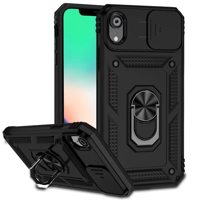 Estuche para teléfono con soporte deslizante Camshield, For iPhone XR, For iPhone XS / X, For iPhone XS Max, For iPhone 12 mini, For iPhone SE 2022 / SE 2020 / 8 / 7 / 6, For iPhone 8 Plus / 7 Plus / 6 Plus