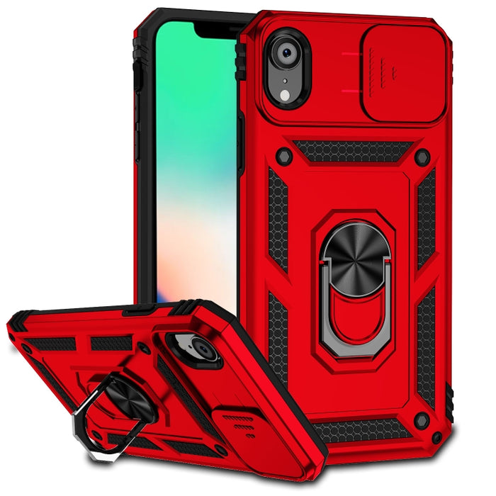 Estuche para teléfono con soporte deslizante Camshield, For iPhone XR, For iPhone XS / X, For iPhone XS Max, For iPhone 12 mini, For iPhone SE 2022 / SE 2020 / 8 / 7 / 6, For iPhone 8 Plus / 7 Plus / 6 Plus
