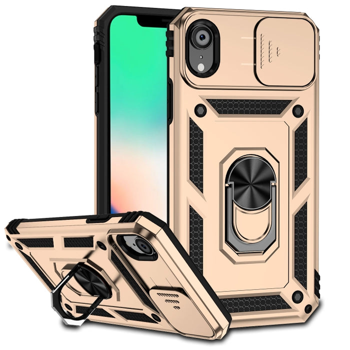 Estuche para teléfono con soporte deslizante Camshield, For iPhone XR, For iPhone XS / X, For iPhone XS Max, For iPhone 12 mini, For iPhone SE 2022 / SE 2020 / 8 / 7 / 6, For iPhone 8 Plus / 7 Plus / 6 Plus