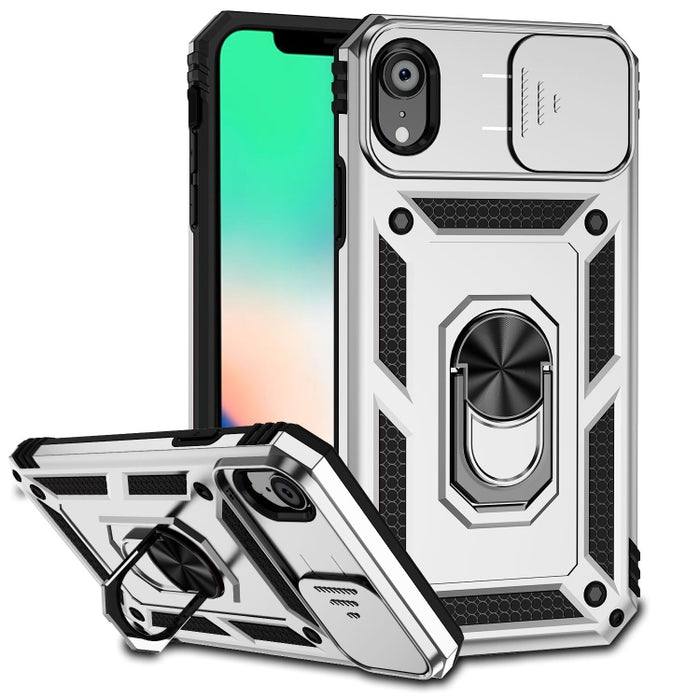 Estuche para teléfono con soporte deslizante Camshield, For iPhone XR, For iPhone XS / X, For iPhone XS Max, For iPhone 12 mini, For iPhone SE 2022 / SE 2020 / 8 / 7 / 6, For iPhone 8 Plus / 7 Plus / 6 Plus