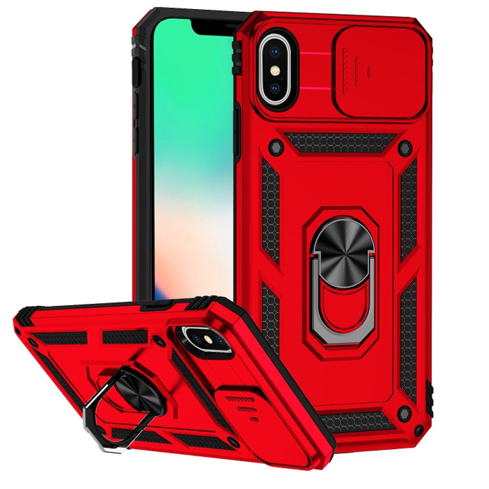 Estuche para teléfono con soporte deslizante Camshield, For iPhone XR, For iPhone XS / X, For iPhone XS Max, For iPhone 12 mini, For iPhone SE 2022 / SE 2020 / 8 / 7 / 6, For iPhone 8 Plus / 7 Plus / 6 Plus