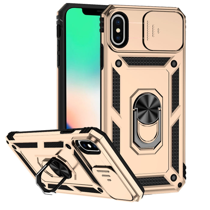 Estuche para teléfono con soporte deslizante Camshield, For iPhone XR, For iPhone XS / X, For iPhone XS Max, For iPhone 12 mini, For iPhone SE 2022 / SE 2020 / 8 / 7 / 6, For iPhone 8 Plus / 7 Plus / 6 Plus