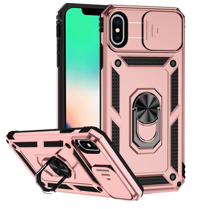 Estuche para teléfono con soporte deslizante Camshield, For iPhone XR, For iPhone XS / X, For iPhone XS Max, For iPhone 12 mini, For iPhone SE 2022 / SE 2020 / 8 / 7 / 6, For iPhone 8 Plus / 7 Plus / 6 Plus