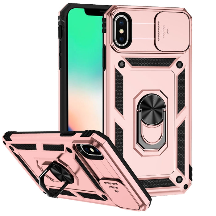 Estuche para teléfono con soporte deslizante Camshield, For iPhone XR, For iPhone XS / X, For iPhone XS Max, For iPhone 12 mini, For iPhone SE 2022 / SE 2020 / 8 / 7 / 6, For iPhone 8 Plus / 7 Plus / 6 Plus
