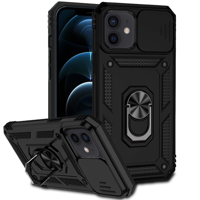 Estuche para teléfono con soporte deslizante Camshield, For iPhone XR, For iPhone XS / X, For iPhone XS Max, For iPhone 12 mini, For iPhone SE 2022 / SE 2020 / 8 / 7 / 6, For iPhone 8 Plus / 7 Plus / 6 Plus