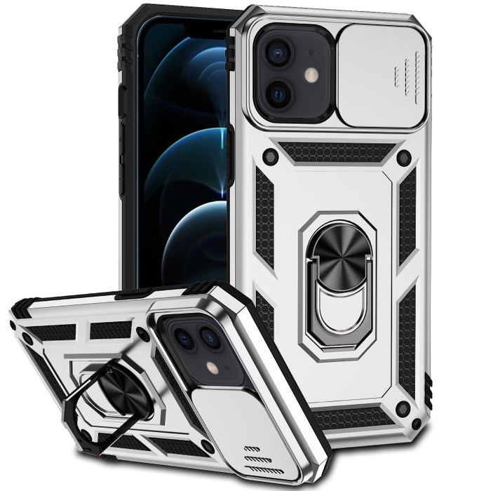 Estuche para teléfono con soporte deslizante Camshield, For iPhone XR, For iPhone XS / X, For iPhone XS Max, For iPhone 12 mini, For iPhone SE 2022 / SE 2020 / 8 / 7 / 6, For iPhone 8 Plus / 7 Plus / 6 Plus