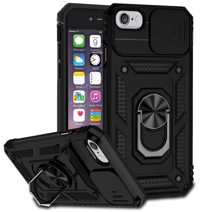 Estuche para teléfono con soporte deslizante Camshield, For iPhone XR, For iPhone XS / X, For iPhone XS Max, For iPhone 12 mini, For iPhone SE 2022 / SE 2020 / 8 / 7 / 6, For iPhone 8 Plus / 7 Plus / 6 Plus