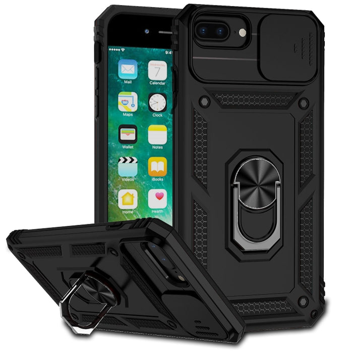 Estuche para teléfono con soporte deslizante Camshield, For iPhone XR, For iPhone XS / X, For iPhone XS Max, For iPhone 12 mini, For iPhone SE 2022 / SE 2020 / 8 / 7 / 6, For iPhone 8 Plus / 7 Plus / 6 Plus