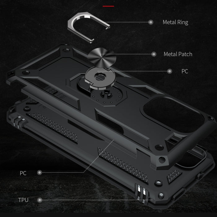 Funda para teléfono TPU + PC a prueba de golpes con soporte giratorio de 360 grados, For Xiaomi Poco F3, For Xiaomi Redmi 10C, For Xiaomi Redmi Note 11 Pro, For Xiaomi Redmi Note 11S