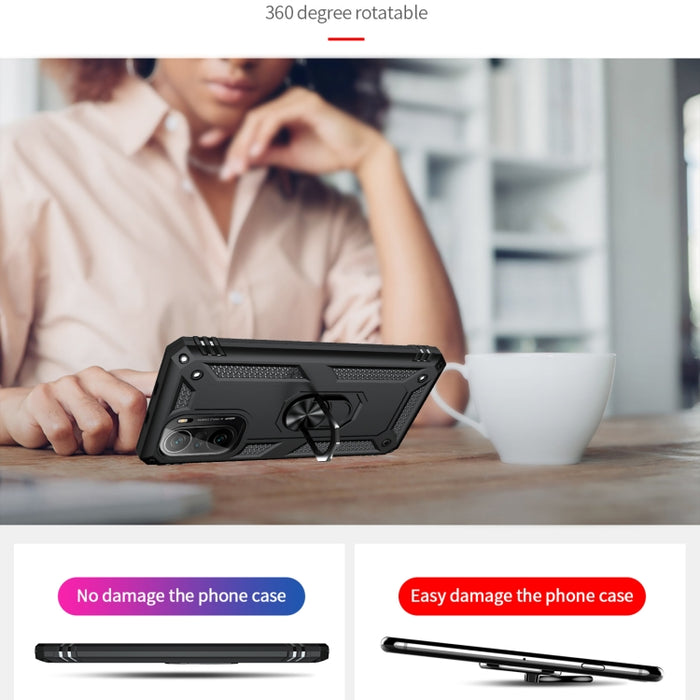 Funda para teléfono TPU + PC a prueba de golpes con soporte giratorio de 360 grados, For Xiaomi Poco F3, For Xiaomi Redmi 10C, For Xiaomi Redmi Note 11 Pro, For Xiaomi Redmi Note 11S