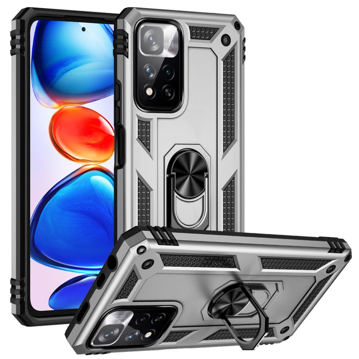 Funda para teléfono TPU + PC a prueba de golpes con soporte giratorio de 360 grados, For Xiaomi Poco F3, For Xiaomi Redmi 10C, For Xiaomi Redmi Note 11 Pro, For Xiaomi Redmi Note 11S