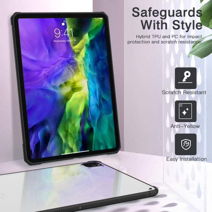 PC+TPU Funda transparente para tableta a prueba de golpes, For iPad Pro 12.9 inch 2020