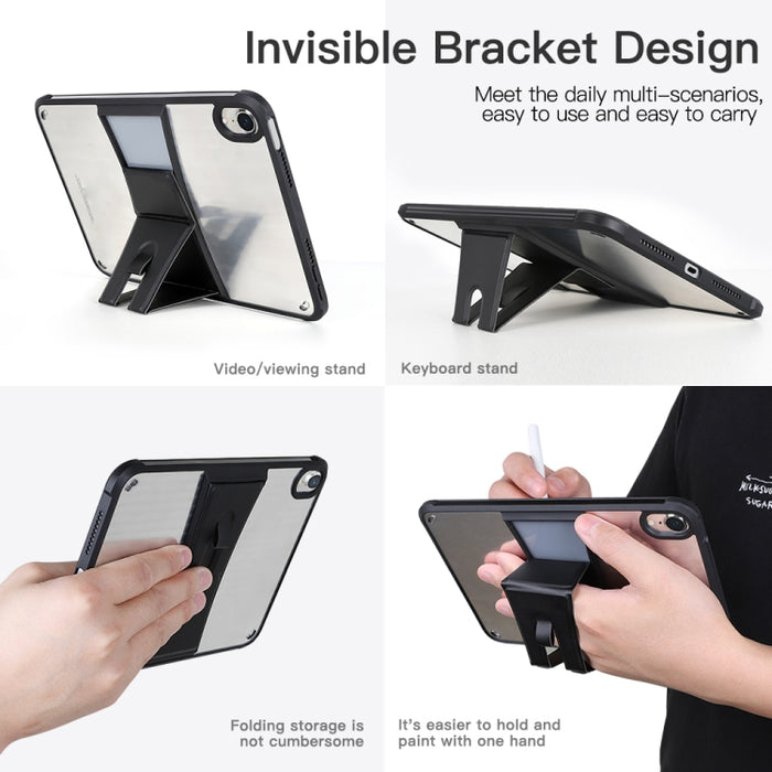 Funda transparente para tableta con soporte PC+TPU