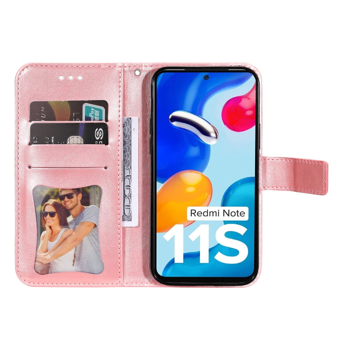 Estuche de cuero con tapa horizontal con estampado de flores de 7 pétalos, For Xiaomi Redmi Note 11 4G(Global), For Xiaomi Redmi Note 11 Pro 4G, For OPPO Realme 9i / A36 4G / A76 4G(Global), For OPPO Realme 9 Pro+, For OPPO Realme GT2 Pro              ...
