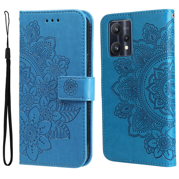 Estuche de cuero con tapa horizontal con estampado de flores de 7 pétalos, For Xiaomi Redmi Note 11 4G(Global), For Xiaomi Redmi Note 11 Pro 4G, For OPPO Realme 9i / A36 4G / A76 4G(Global), For OPPO Realme 9 Pro+, For OPPO Realme GT2 Pro              ...