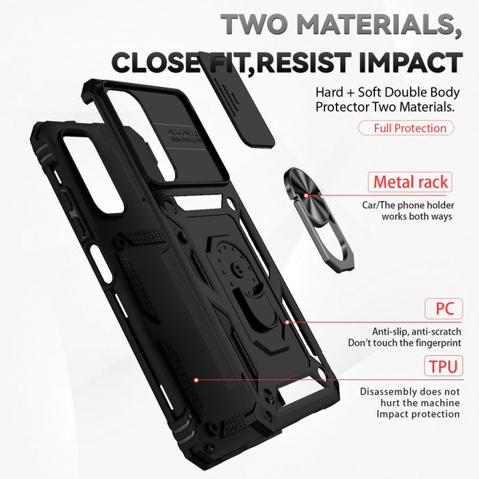 Estuche para teléfono con soporte deslizante Camshield, For Xiaomi Redmi Note 11 Global, For Xiaomi Redmi Note 11 Pro Global
