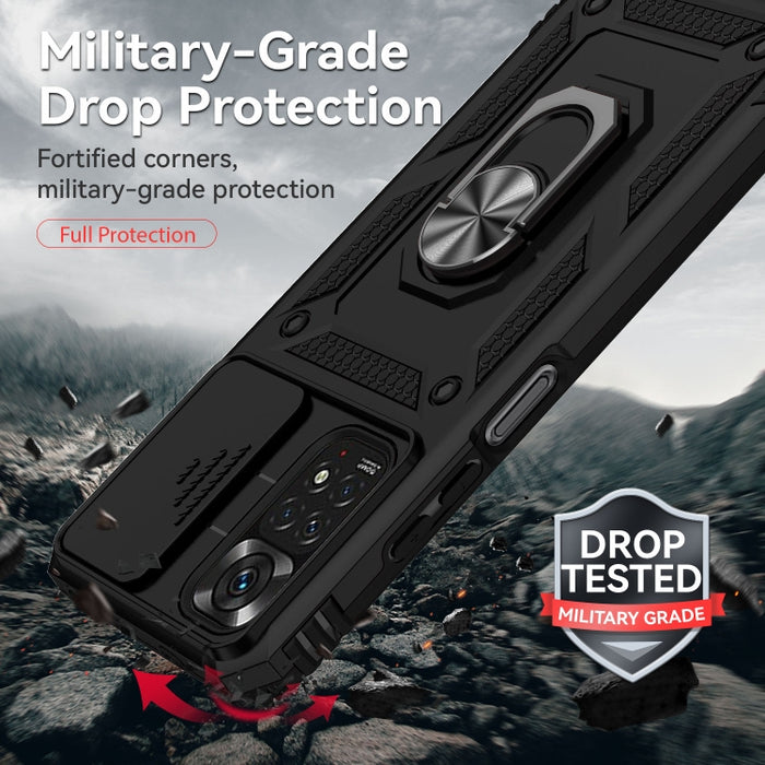 Estuche para teléfono con soporte deslizante Camshield, For Xiaomi Redmi Note 11 Global, For Xiaomi Redmi Note 11 Pro Global
