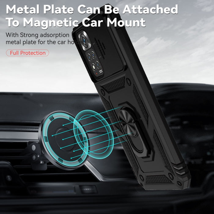 Estuche para teléfono con soporte deslizante Camshield, For Xiaomi Redmi Note 11 Global, For Xiaomi Redmi Note 11 Pro Global