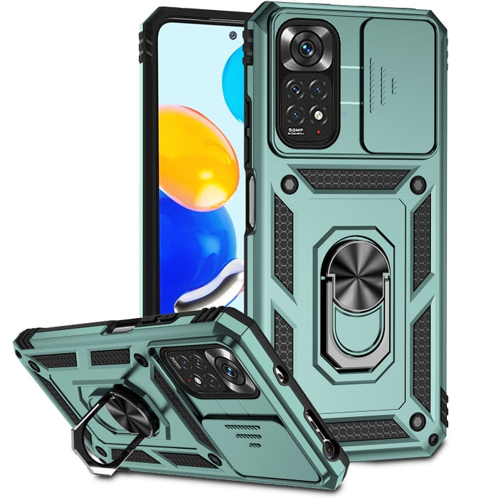 Estuche para teléfono con soporte deslizante Camshield, For Xiaomi Redmi Note 11 Global, For Xiaomi Redmi Note 11 Pro Global