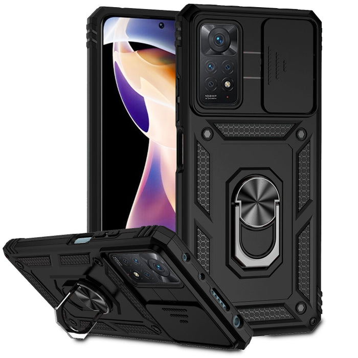 Estuche para teléfono con soporte deslizante Camshield, For Xiaomi Redmi Note 11 Global, For Xiaomi Redmi Note 11 Pro Global