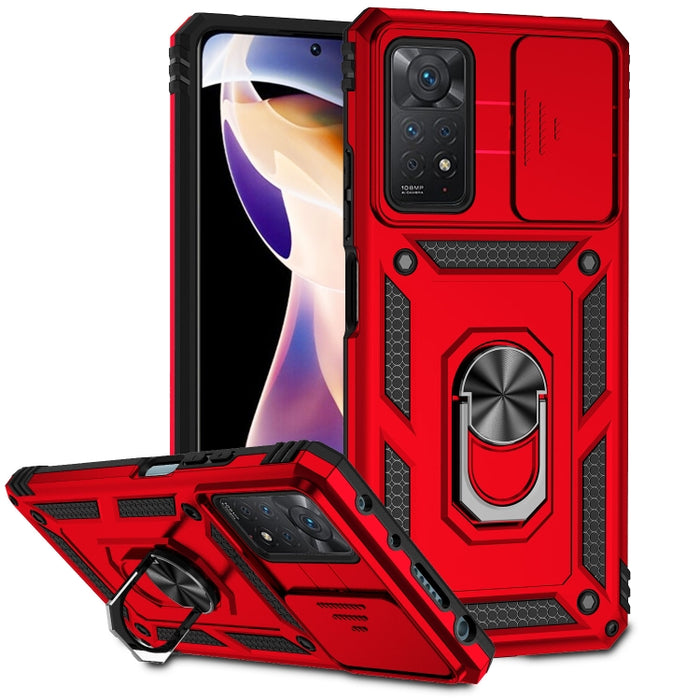 Estuche para teléfono con soporte deslizante Camshield, For Xiaomi Redmi Note 11 Global, For Xiaomi Redmi Note 11 Pro Global