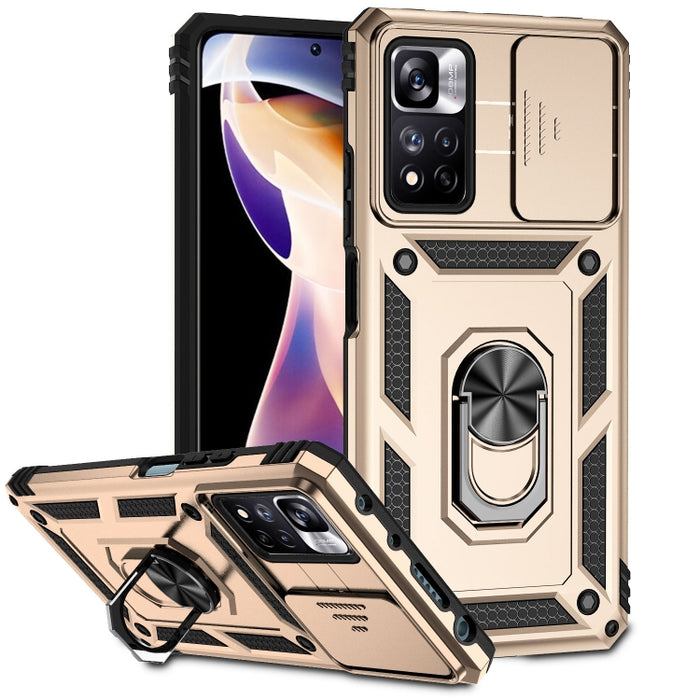 Estuche para teléfono con soporte deslizante Camshield, For Xiaomi Redmi Note 11 Global, For Xiaomi Redmi Note 11 Pro Global