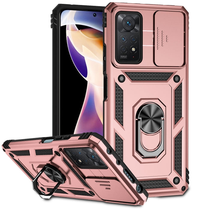 Estuche para teléfono con soporte deslizante Camshield, For Xiaomi Redmi Note 11 Global, For Xiaomi Redmi Note 11 Pro Global