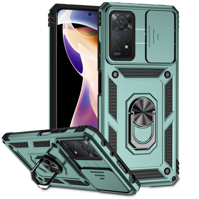 Estuche para teléfono con soporte deslizante Camshield, For Xiaomi Redmi Note 11 Global, For Xiaomi Redmi Note 11 Pro Global