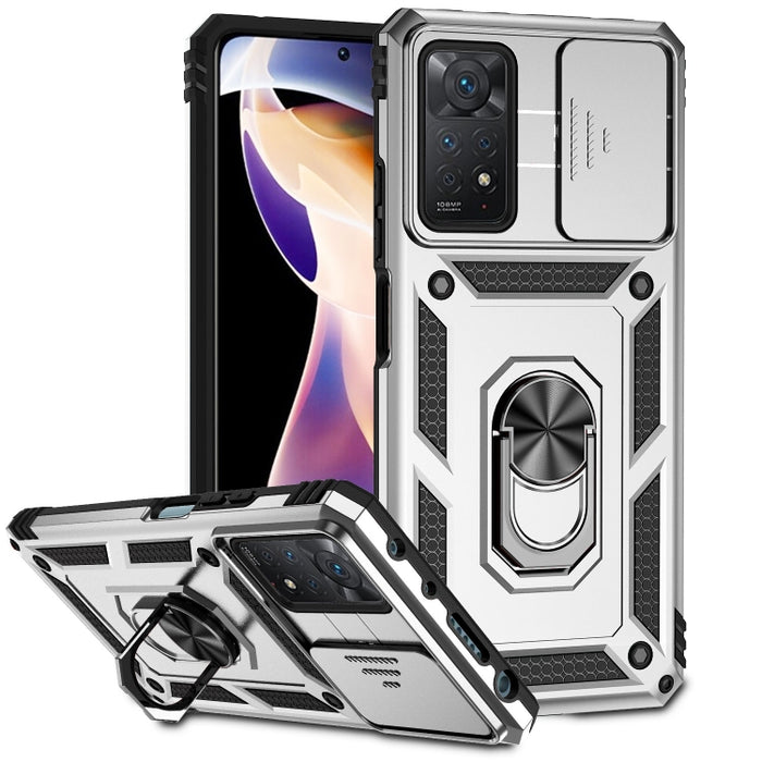 Estuche para teléfono con soporte deslizante Camshield, For Xiaomi Redmi Note 11 Global, For Xiaomi Redmi Note 11 Pro Global