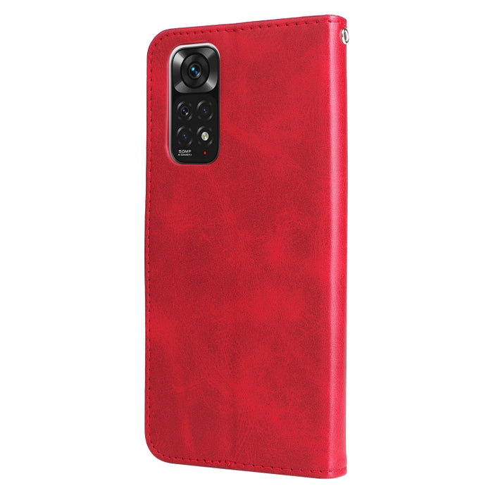 Estuche de cuero con tapa horizontal y cremallera con textura de becerro a la moda, For Xiaomi Redmi Note 11 4G(Global), For Xiaomi Redmi Note 11 Pro 4G, For OPPO Realme 9i/A36 4G/A96 4G/K10 4G/A76 4G / A36 4G / A76 4G(Global)                          ...